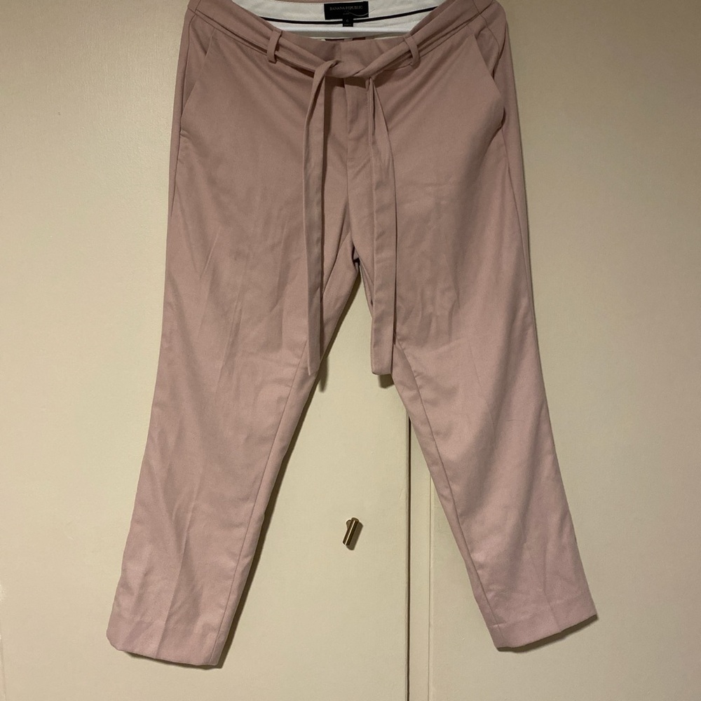 Pale pink trousers